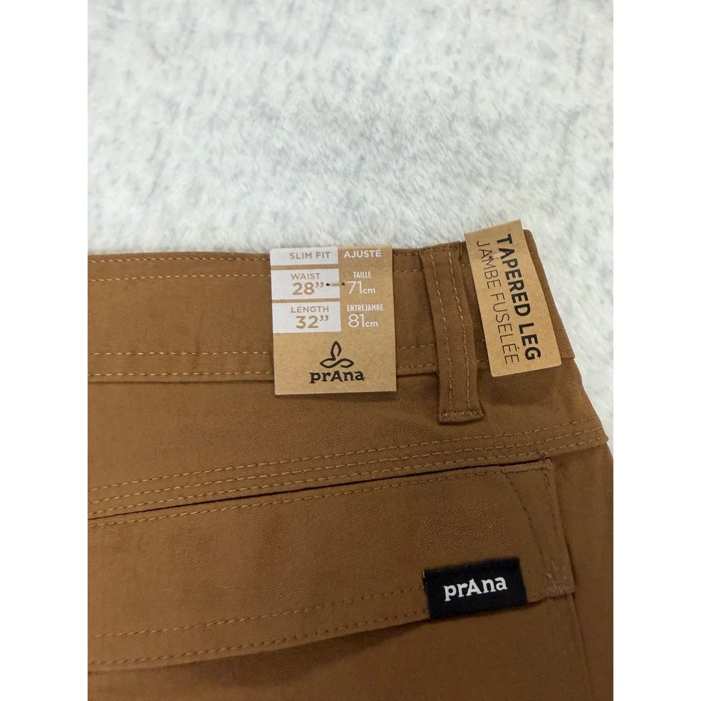 Prana Stretch Zion Slim Pant II Sepia Brown Mens 28x32 Hiking Cargo 1969331